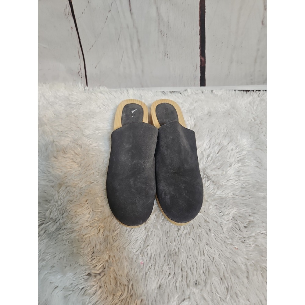 Rag & Co Darcie Gray Suede Clog Women's Size 8 NWT